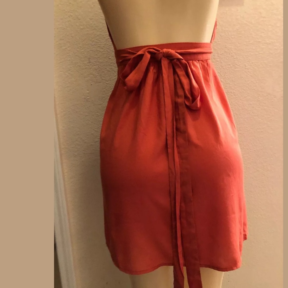Re-Named Wrap Sundress Deep Cleavage Open Back - image 6